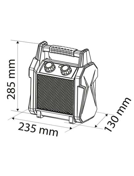 NEO PTC keramikas elektriskais sildītājs, 3kW, 3 image