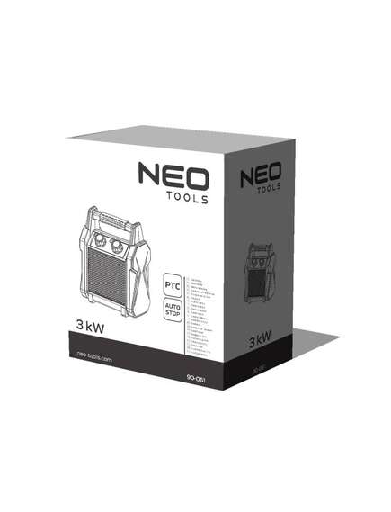 NEO PTC keramikas elektriskais sildītājs, 3kW, 4 image