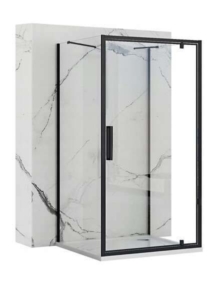 Rea Sanitary Kabina Prysznicowa Przyścienna Rea Rapid Swing Black