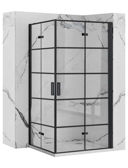 Rea Sanitary Kabina prysznicowa Rea Molier Black Double 80x110