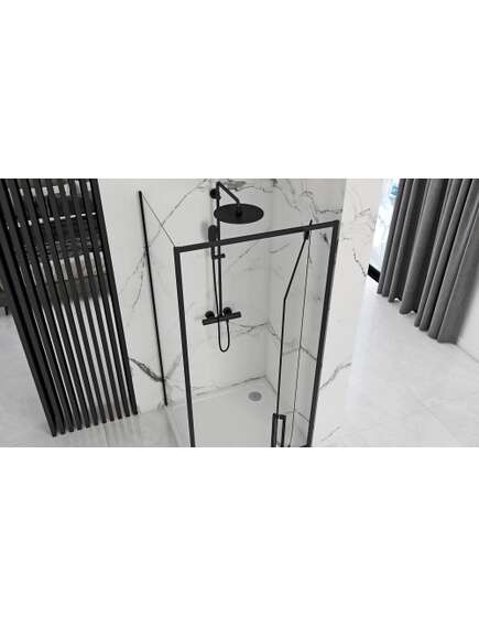 Rea Sanitary Kabina Prysznicowa Narożna Rea Rapid Swing Black, 3 image