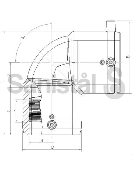 Glynwed EM līkums 90' 125 W90' - gab., изображение 2