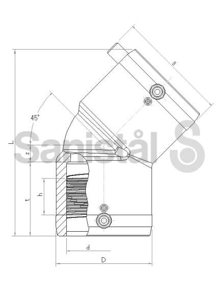 Glynwed EM līkums 45' 125 W45' - gab., изображение 2