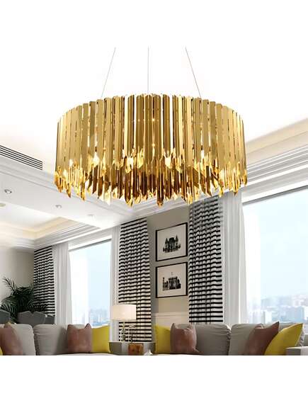 Toolight Lampa sufitowa metalowa APP1764-8CP GOLD, 2 image