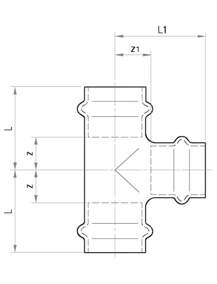 Ibp Conex B Press redukcijas T-gabals 35x22x35 - gab., 2 image