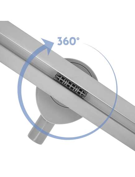 Rea Sanitary Odpływ Liniowy REA FILO Stal szczotkowana 80, 2 image