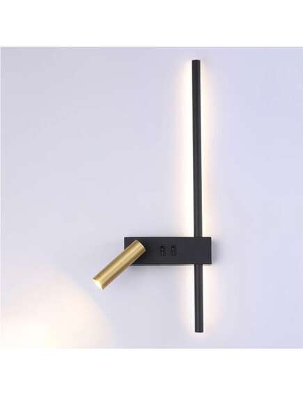 Toolight LAMPA ŚCIENNA KINKIET APP1439-2-W LEWY BLACK GOLD, 2 image