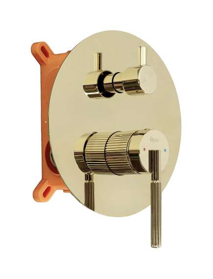 Rea Sanitary Zestaw natryskowy podtynkowy Rea Argon Złoty + BOX, 2 image