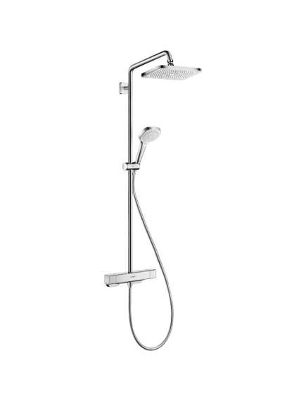 Hansgrohe Croma E 280 1jet dušas sistēma ar termostatu, hroms - gab.