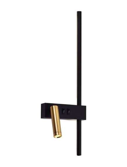 Toolight LAMPA ŚCIENNA KINKIET APP1439-2-W LEWY BLACK GOLD, 3 image