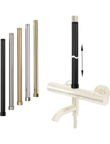 Rea Sanitary Przedłużka do zestawu wannowo-prysznicowego nikiel szczotkowany 50cm, изображение 5