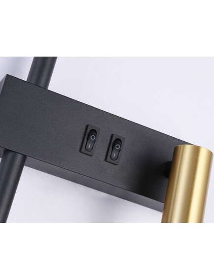 Toolight LAMPA ŚCIENNA KINKIET APP1439-2-W LEWY BLACK GOLD, 5 image