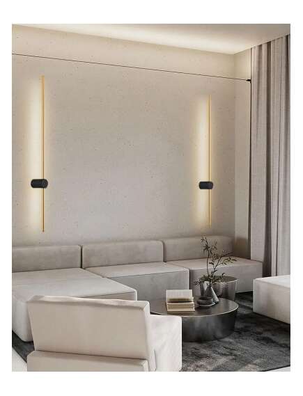 Toolight KINKIET ŚCIENNY LED LHJ062-W CZARNO ZŁOTY, 4 image