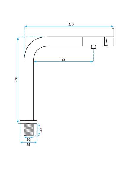 Rea Sanitary Bateria Kuchenna REA COLE NIKIEL SZCZOTKOWANY, изображение 5