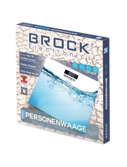 Brock Electronics Ķermeņa svari 30* 30 cm BROCK BS 005 2xAAA baterijas (iekļauta), 2 image