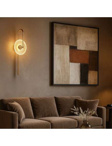 Toolight KINKIET ŚCIENNY LED LHJ072-W ZŁOTY SZCZOTKOWANY, 5 image