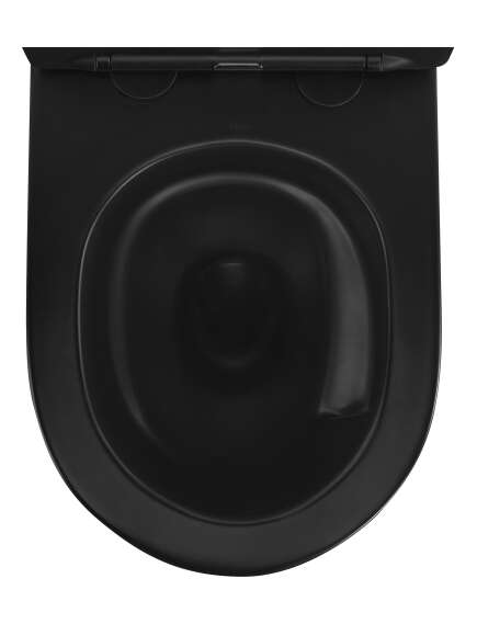 Rea Sanitary Misa WC podwieszana Rea Carlo Mini Tornado NF CZARNA MATOWA, 3 image