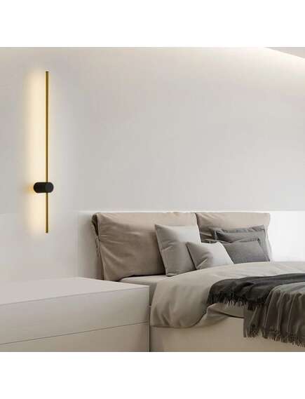 Toolight KINKIET ŚCIENNY LED LHJ062-W CZARNO ZŁOTY, 2 image