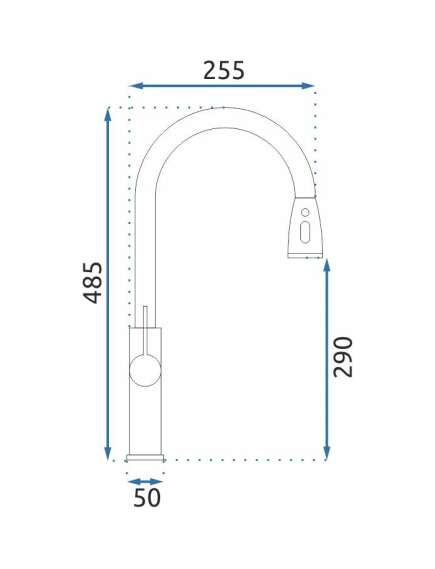 Rea Sanitary Bateria kuchenna Rea Nest Złota Szczotkowana, 7 image