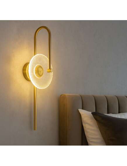 Toolight KINKIET ŚCIENNY LED LHJ072-W ZŁOTY SZCZOTKOWANY, 2 image