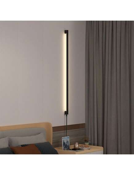 Toolight KINKIET ŚCIENNY LED LHJ064-W 100cm CZARNY, 5 image