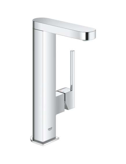 Grohe basin mixer Plus L, pop-up, swivel spout, chrome