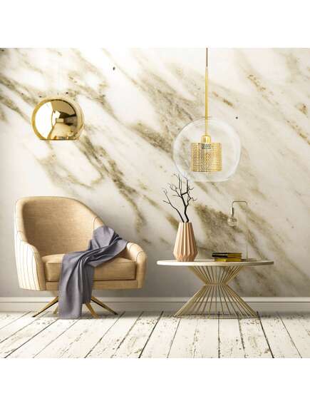 Toolight Lampa wisząca szklana loft APP555-1CP 25cm ZŁOTa, 3 image