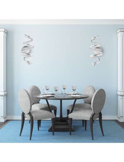 Toolight LAMPA ŚCIENNA KINKIET LED SPRING APP828-W CHROME, 5 image