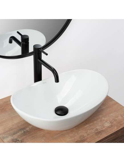 Rea Sanitary Umywalka Nablatowa REA Royal Mini Biała, 2 image