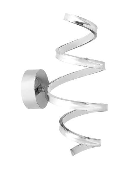 Toolight LAMPA ŚCIENNA KINKIET LED SPRING APP828-W CHROME