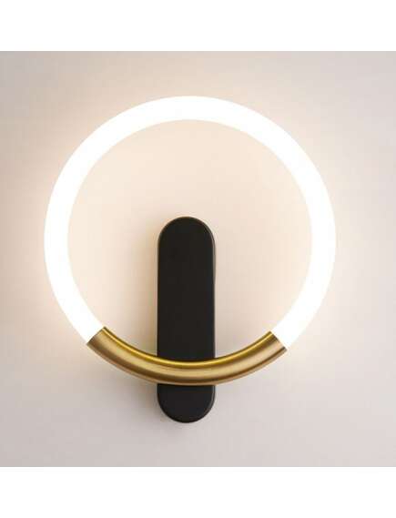 Toolight KINKIET ŚCIENNY LED LHJ068-W Czarny / Złoty Szczotkowany, 2 image