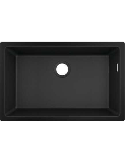 Hansgrohe virtuves izlietne S510-U660, 1 bļoda, 710x450 mm, zem virsmas, graphite black