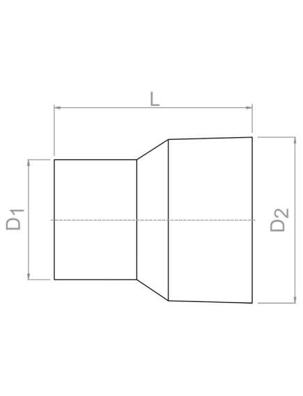 Pipelife PVC pāreja no uzmavas uz betona vai keramikas cauruli (termouzmava) OD200/300 - gab., 2 image