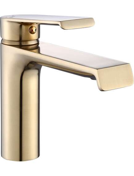 Rea Sanitary Bateria Umywalkowa REA HASS Złota Szczotkowana Niska, изображение 4