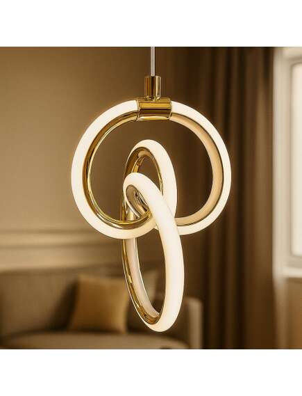 Toolight LAMPA WISZĄCA LED LHJ092-1CP Złota, изображение 2