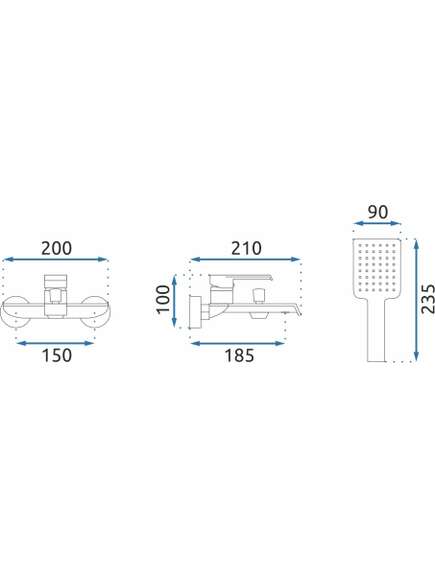 Rea Sanitary Bateria wannowa REA Hass Złota Szczotkowana, 4 image
