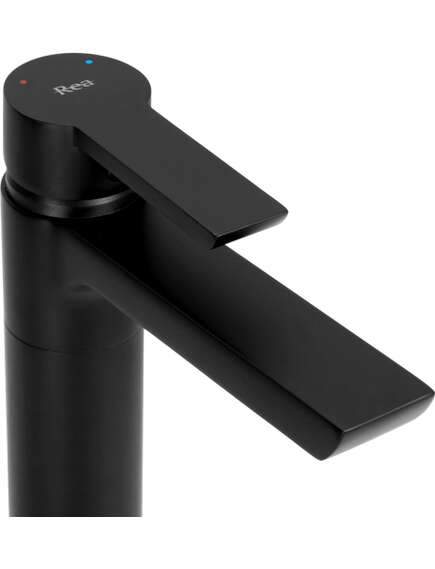 Rea Sanitary Bateria Umywalkowa REA ARGUS Czarna Niska, изображение 4