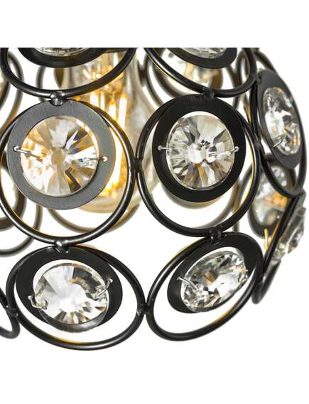 Toolight LAMPA WISZĄCA SUFITOWA KRYSZTAŁOWA APP206-1C Czarna, изображение 2