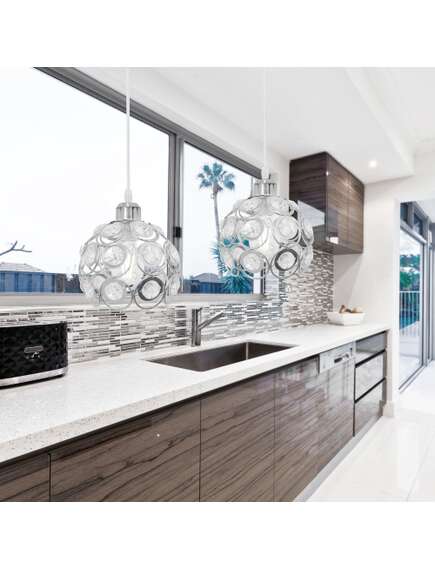 Toolight LAMPA WISZĄCA SUFITOWA KRYSZTAŁOWA APP207-1C CHROM, 5 image