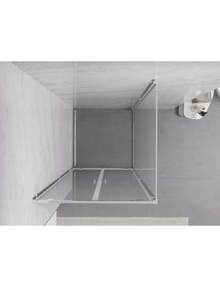 Mexen Exo kabina prysznicowa uchylna 90 x 90 cm, transparent, chrom - 8182-090-090-01-00, 5 image