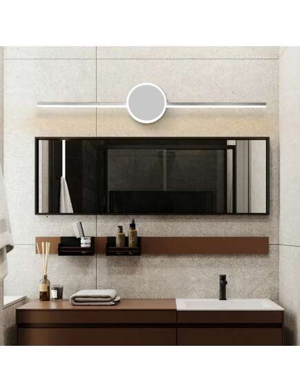 Toolight Kinkiet łazienkowy LED Round Chrom 80cm APP847-1W, 4 image