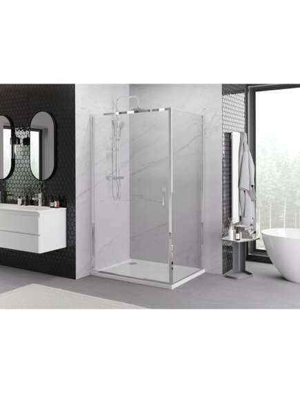 Mexen Exo kabina prysznicowa uchylna 70 x 90 cm, transparent, chrom - 817-070-090-01-00, 4 image