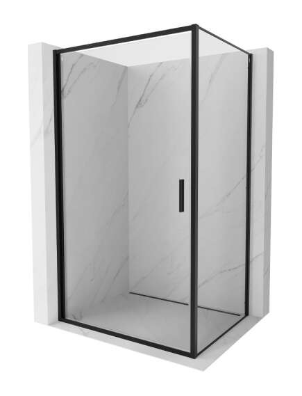 Mexen Exo kabina prysznicowa uchylna 95 x 70 cm, transparent, czarna - 817-095-070-70-00