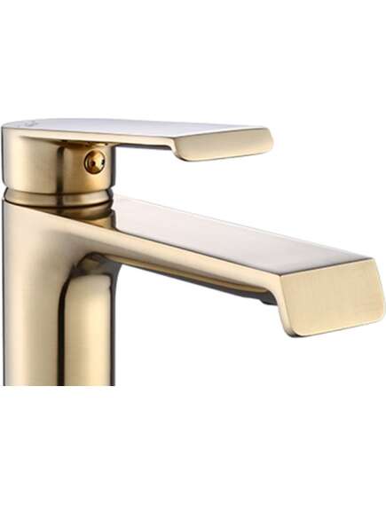 Rea Sanitary Bateria Umywalkowa REA HASS Złota Szczotkowana Niska, изображение 3