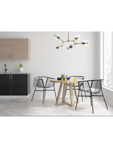 Toolight Lampa Wisząca Szklane Kule 5 Ramion APP506-5C Złota, 5 image