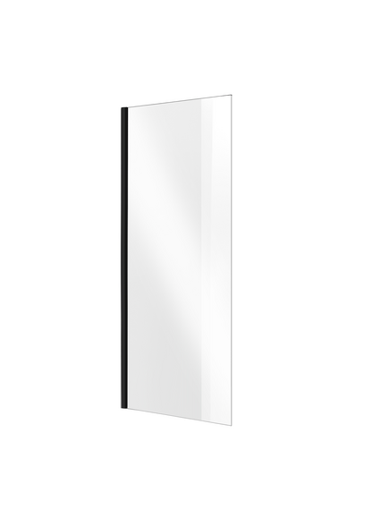 Vento Душевая стенка VENTO Asti 100X195 см, прозрачное стекло 6mm Easy Clean, черный профиль
