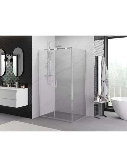 Mexen Exo kabina prysznicowa uchylna 100 x 90 cm, transparent, chrom - 8182-100-090-01-00, 2 image