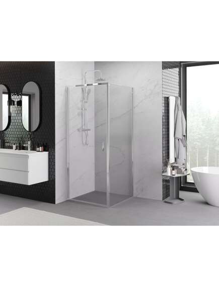 Mexen Exo kabina prysznicowa uchylna 90 x 90 cm, transparent, chrom - 817-090-090-01-00, изображение 2