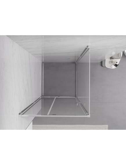 Mexen Exo kabina prysznicowa uchylna 90 x 90 cm, transparent, chrom - 819-090-090-01-00, 5 image