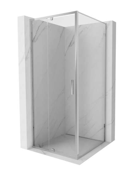 Mexen Exo kabina prysznicowa uchylna 90 x 90 cm, transparent, chrom - 819-090-090-01-00